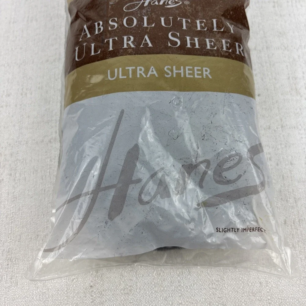 Hanes Absolutely Ultra Sheer Control Top RT 3043 Size F Barely Black 74 3 Pack‎